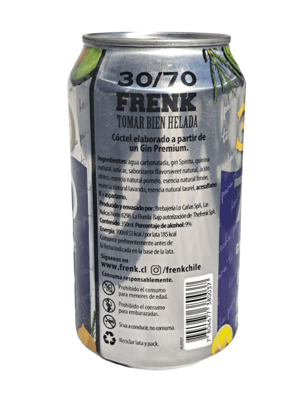 Gin & Tonic - Frenk 30/70 - 350ml - Image 2